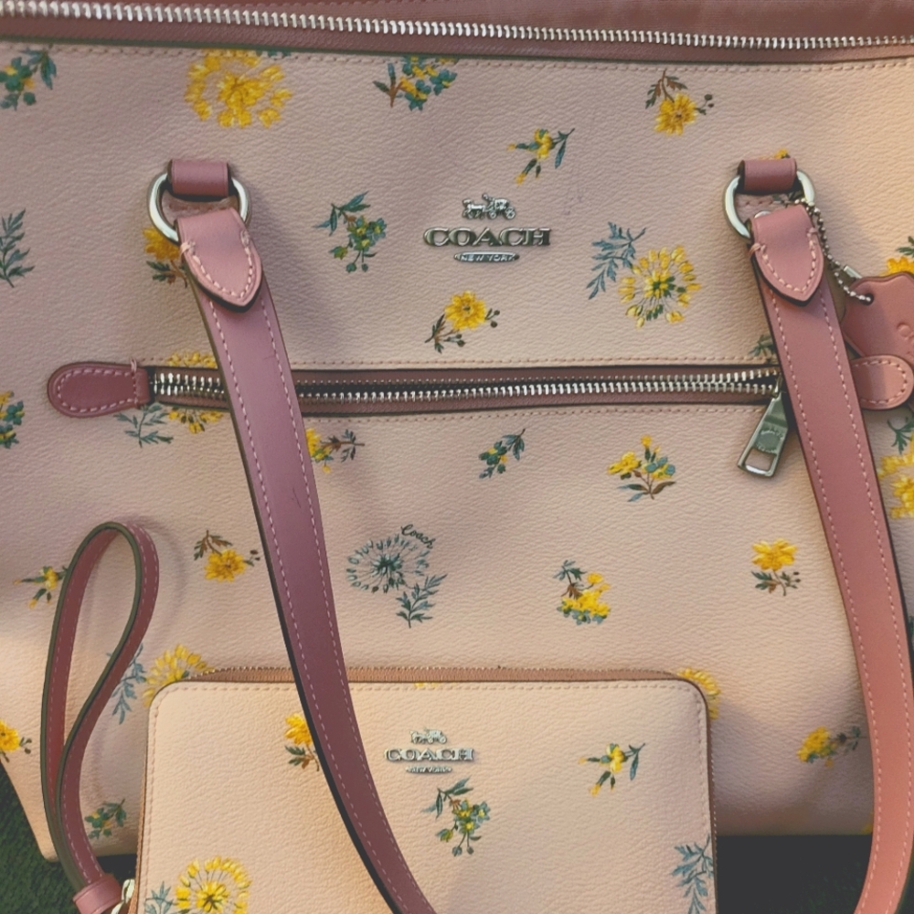 Coach tote bag and wallet